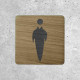 Original Wooden Men's Restroom Door Sign