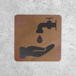 Wooden Water Point Door Sign