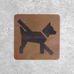 No Dogs Allowed Wooden Wall Sign