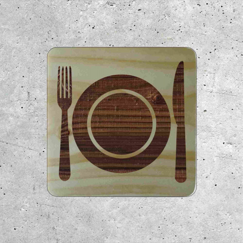 Wooden Decorative Sign - Dining Area Indicator