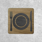 Wooden Decorative Sign - Dining Area Indicator