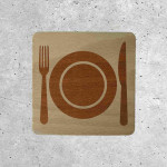 Wooden Decorative Sign - Dining Area Indicator