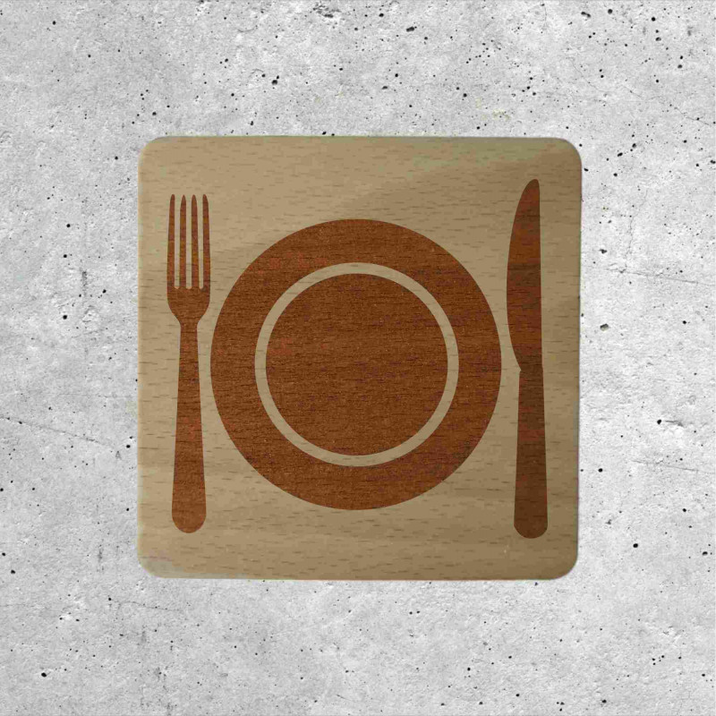 Wooden Decorative Sign - Dining Area Indicator