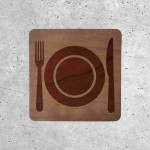 Wooden Decorative Sign - Dining Area Indicator