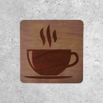 Wooden Cafe Sign - Signage for Coffee Space