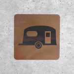 Wooden Campervan Sign - Caravan Zone Indicator