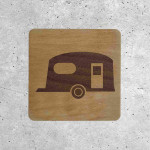 Wooden Campervan Sign - Caravan Zone Indicator