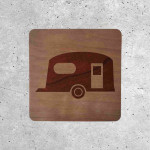 Wooden Campervan Sign - Caravan Zone Indicator