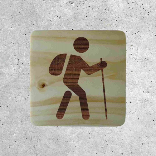 Wooden Hiking Sign - Trail Marker