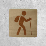 Wooden Hiking Sign - Trail Marker