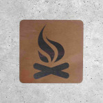 Wooden Signage - Campfire Area