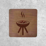 Wooden BBQ Sign - Barbecue Area Signage