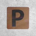 Wooden Parking Sign - Parking Indicator