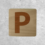 Wooden Parking Sign - Parking Indicator