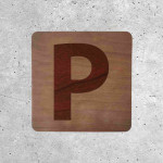 Wooden Parking Sign - Parking Indicator