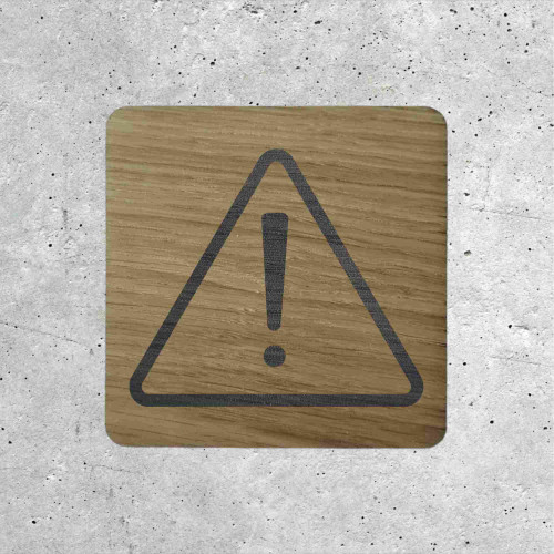 Wood Safety Sign - Danger Warning