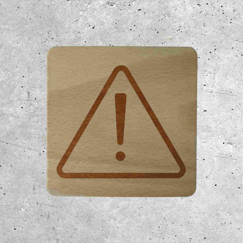 Wood Safety Sign - Danger Warning