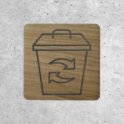 Wooden Sign - Recyclable Collection Point