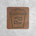 Wooden Sign - Recyclable Collection Point