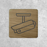 Wooden Signage - Video Surveillance Area