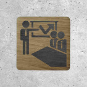 Wooden Signage - Conference Area