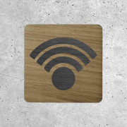 Wooden Sign for WiFi Access Zone