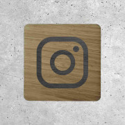 Plaque en Bois - Réseaux Sociaux Instagram