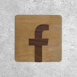 Plaque en Bois - Réseaux Sociaux Facebook