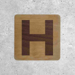 Wooden Plaque - Hospital H Sign