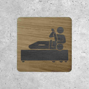 Wooden Signage - Physiotherapy Icon