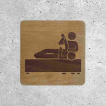 Wooden Signage - Physiotherapy Icon