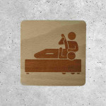 Wooden Signage - Physiotherapy Icon