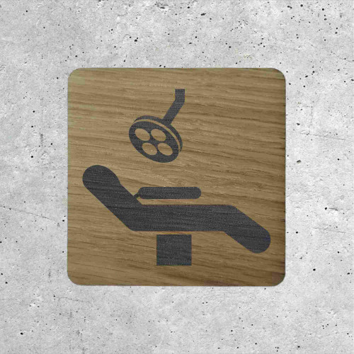 Wooden Sign - Dental Office Symbol