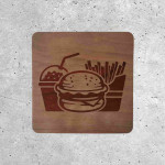 Wooden Signage - Fast-Food Menu Set