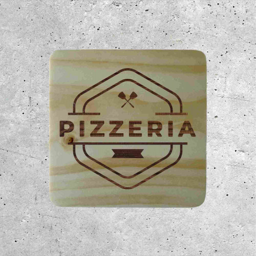 Signalétique en Bois - Panneau Pizzeria