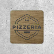 Signalétique en Bois - Panneau Pizzeria