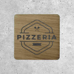 Signalétique en Bois - Panneau Pizzeria