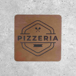 Signalétique en Bois - Panneau Pizzeria