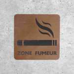 Wooden Sign - Smoking Area