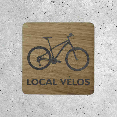 Wooden Signage - Bike Room