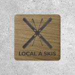 Wooden Signage - Ski Locker