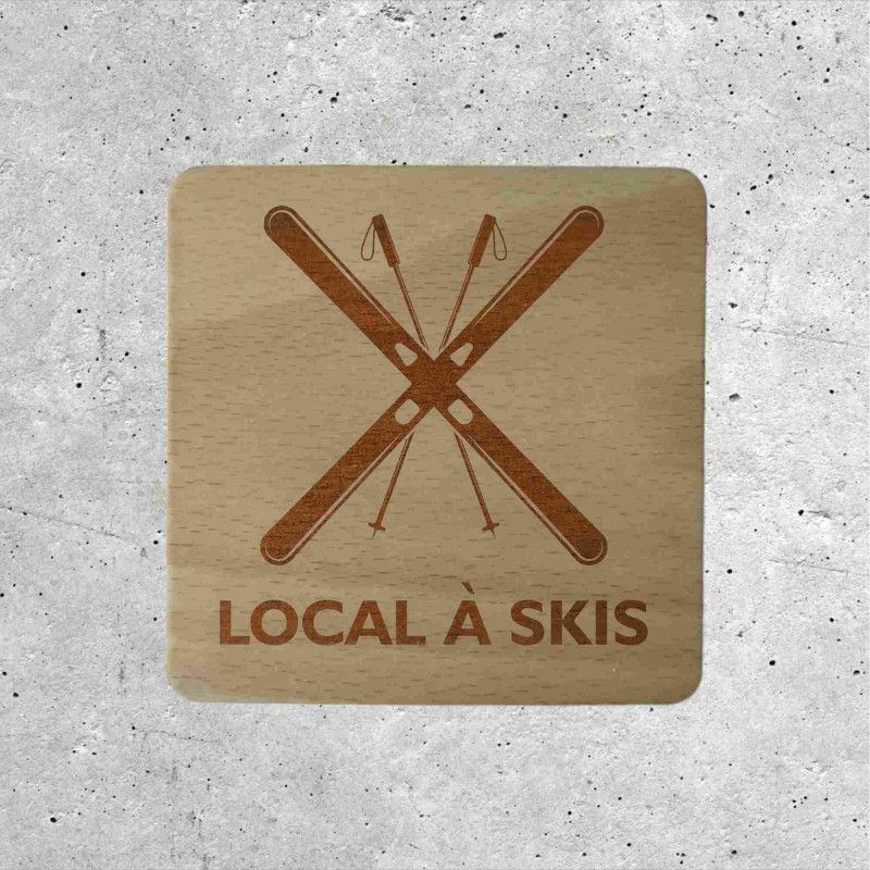 Wooden Signage - Ski Locker