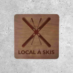 Wooden Signage - Ski Locker