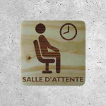 Signalétique Bois - Salle d’Attente