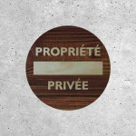 Signalétique Bois - Propriété Privée