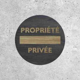 Signalétique Bois - Propriété Privée