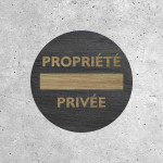 Signalétique Bois - Propriété Privée