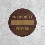 Signalétique Bois - Propriété Privée