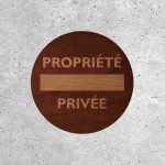 Signalétique Bois - Propriété Privée