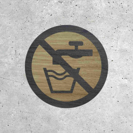 Wooden Sign - Non-Potable Water